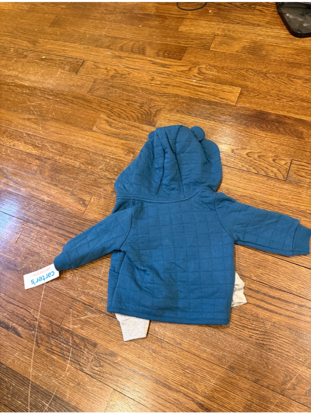 Carter's Teal Quilted Hooded Jacket - Picture 4 of 11